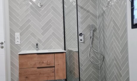 Création de salles de bain avec douche à l'italienne - Villefranche-sur-Saône - JLM RENOVATION